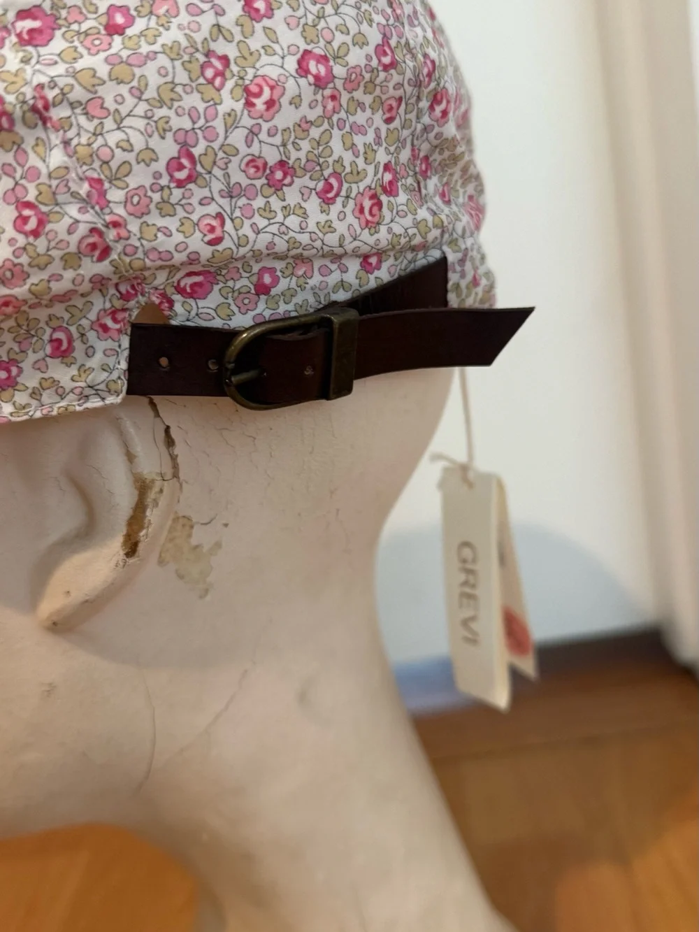 Grevi Pink Floral Newsboy Cap for Kids